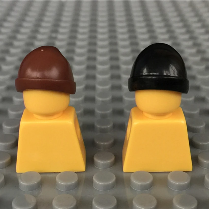 Compatible Legoings Figure Building Blocks MOC Hat Helmet Ski Cap Woolen Cap Accessory Brick Children DIY Toy Gift (1)