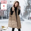 Liquidación Chaleco largo de plumón de pato blanco para mujer, con capucha y bolsillos grandes, informal, suelto, cálido, suave, sin mangas, a prueba de viento, nuevo oRKe1N8jb