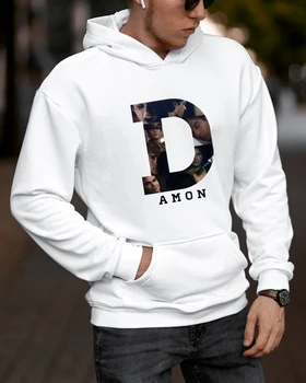 

Harajuku Sweatshirt The Vampire Diaries DAMON Hoodies Womens Clothing Men Streetwear Hoodie Ropa Adolescente Mujer Winter Hooded