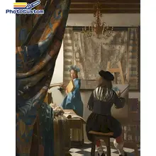 PhotoCustom Woman Figure Acylic DIY Paints By Numbers Unique For Adults Paints by numbers Diy Gift Home Decors Artcraft