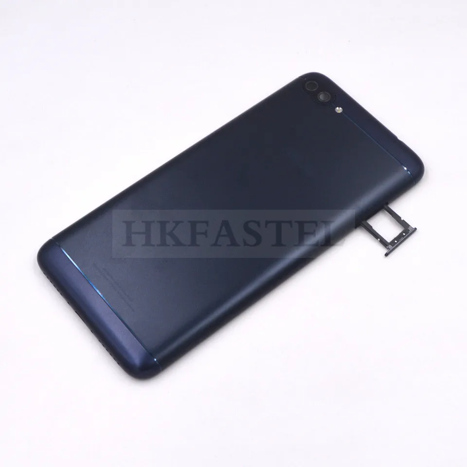 Корпус ZC554KL для Asus Zenfone 4 Max ZC554KL, задняя крышка для аккумулятора, лоток для sim-карт SD, Кнопка громкости питания - Цвет: Back SIM Tray Black