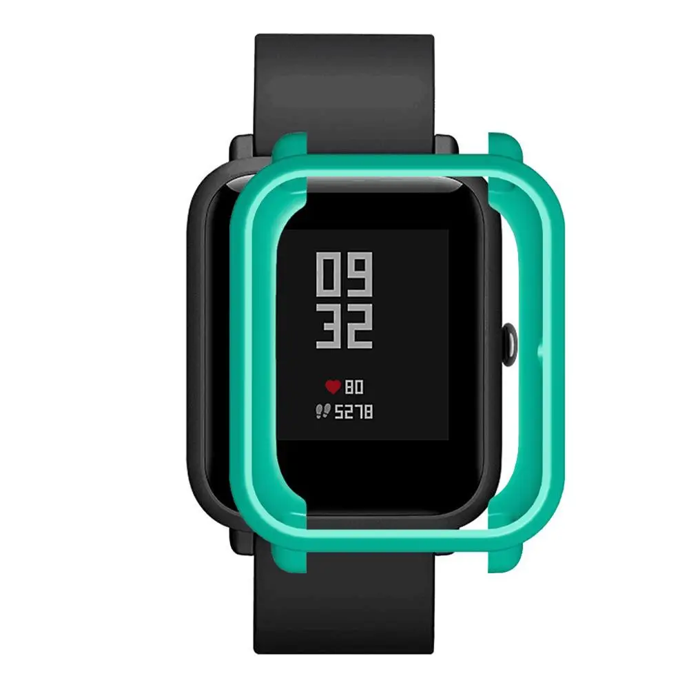 Mint Green Мягкая термополиуретановая крышка-чехол защитная оболочка для Xiaomi Huami Amazfit Bip Youth/Lite часы-украшение ударопрочный точный вырез легкий - Цвет: Mint Green