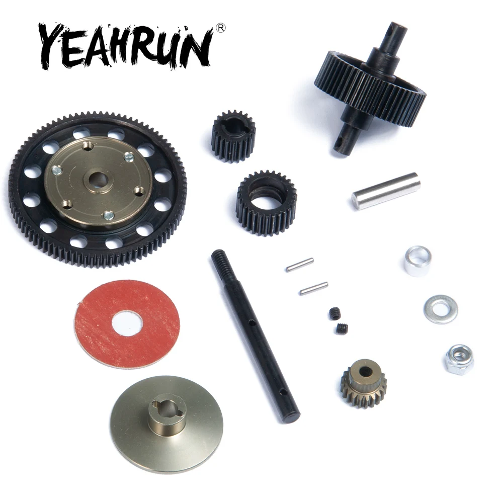 

YEAHRUN стальная коробка передач для Axial SCX10 Jeep Wrangler 90047 1/10 RC гусеничная машина модель запасные части