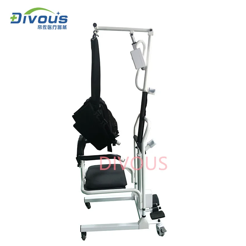 Home Care Disabled Patient Electric Lift With Commode Chair Transfer Wheelchair As Taliet 4
