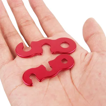 

Ultralight Aluminum Camping Tent Buckle Hook Wind Rope Buckle for Outdoor Hiking Portable Tent Wind Rope Outdoor Camping Gear