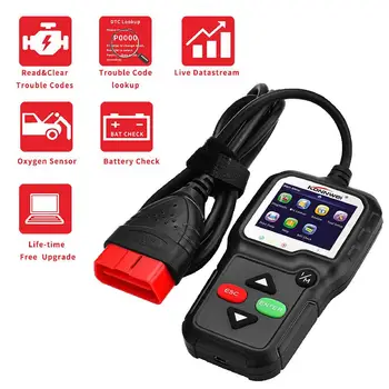 

Auto Car backlit LCD screen OBD-II protocols Diagnostic Scanner Engine Fault Code Reader EOBD Scan Tool Support