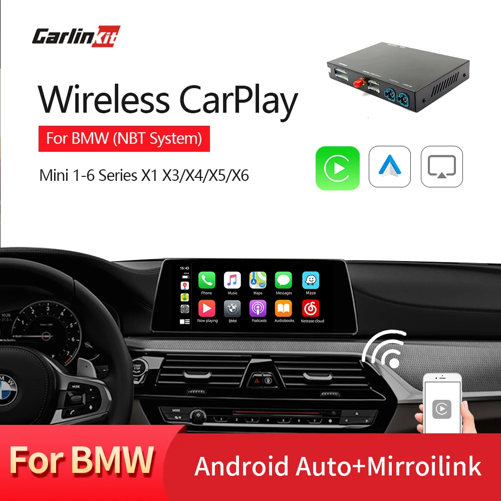 Buy Online  Apple Carplay/ Android Auto/ Mirrorlink/ Control voice/ Modified Module for BMW MiNi/X1/X3/X4/X5/X6 