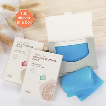 

100pcs Face Oil Blotting Paper Grapefruit Matting Face Wipes Facial Cleanser Oil Control Shrink Pore Face Cleaning Tool