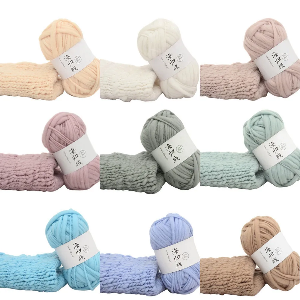 Combed Crochet Cotton Yarn Soft Warm Fiber Natural Blended Yarn Apparel Sewing Yarn Hand Knitting Scarf Hat Yarn FB
