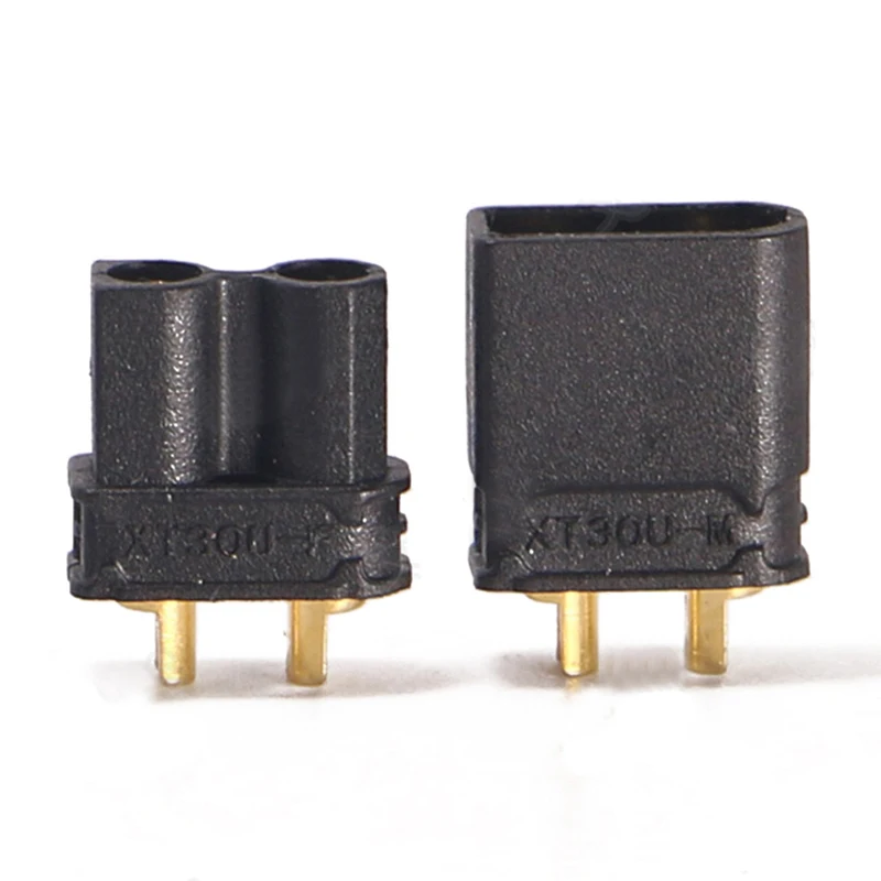 20 Pz/Lotto Nero Amass Xt30U Connettore Maschio Femmina Proiettile Spina Xt30 Aggiornamento 2Mm Placcato In Oro Mini Spine A Banana Per Rc Quadcopter