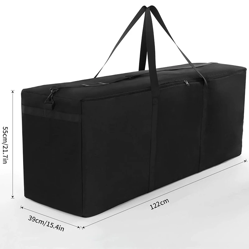 

Furniture Storage Tote Bag Waterproof and Dustproof Storage Bag Garden Furniture Cushion Storage Bag, Heavy Duty 600D Oxford Chr
