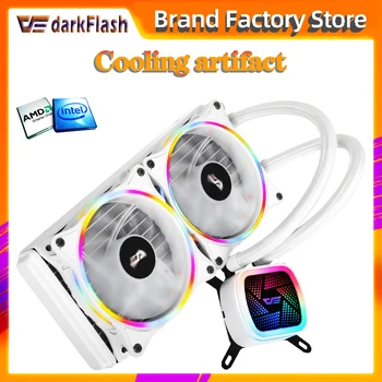 

Aigo CPU Cooler Liquid 120mm Radiator Quiet Fan PWM Computer Case Water Cooler All-In-One CPU Cooling INTEL/AMD AM4 with Support