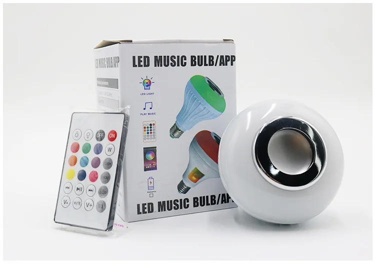 СВЕТОДИОДНЫЙ беспроводной пульт дистанционного управления Bluetooth RGB Изменение Цвета музыки звуковая лампа