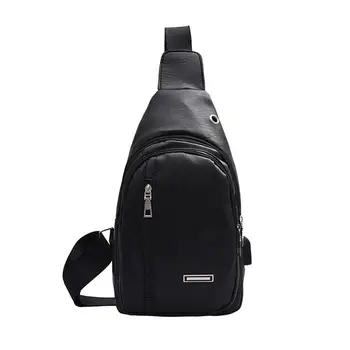 

Luxury Brand Messenger Bag PU Leather Men Chest Bag Vintage Crossbody Shoulder Bag Men's Business Bags Male Casual Chest Pack