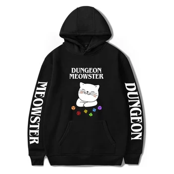 

2020 Dungeon Meowster Hoodies Men Casual Pullover Streetwear Sweatshirt Sudadera Hombre Dungeon Meowster Hoodie Women