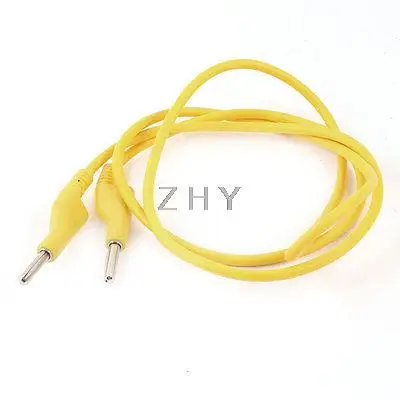 

Multimeter Connector Dual 4mm Banana Plug Probe Test Cable 1M Long Yellow