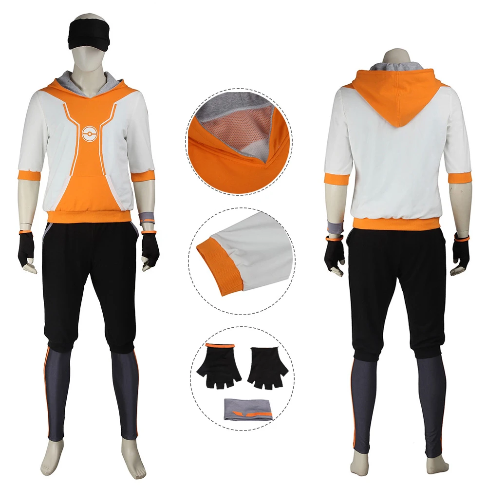 バロール 本能 ミスティックチームトレーナー衣装ポケモン Go メンズオレンジコスプレ Game Costumes Aliexpress