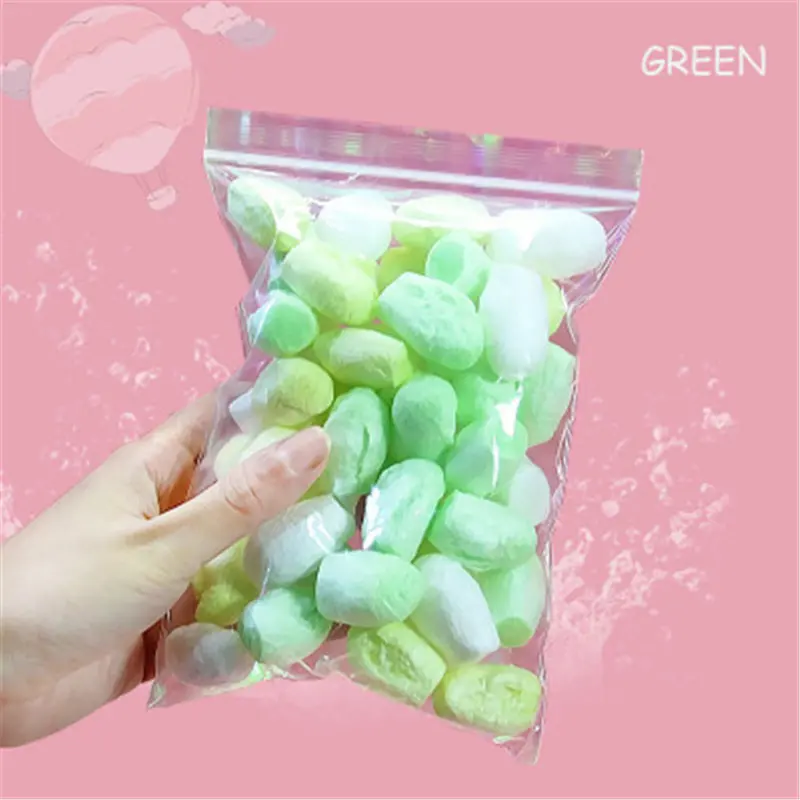 Green Жемчужный кристалл шелкопряда пузырьковый прозрачный/пушистая коробочка с грязью популярные игрушки для детей Lizun Slime DIY Kit Аксессуары для моделирования Глина подарок - Color: Green