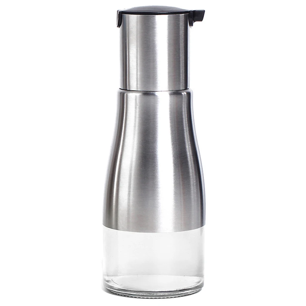Stainless Steel Olive Oil Bottle Cruet Oil Carafe Decanter for Kitchen