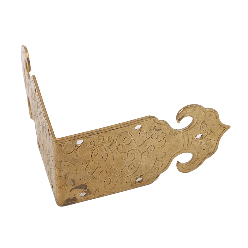 High qualityVintage Luggage Case Box Corner Pattern Carved Corners,Brackets Decorative,Furniture Decoration Box Corner,Bronze