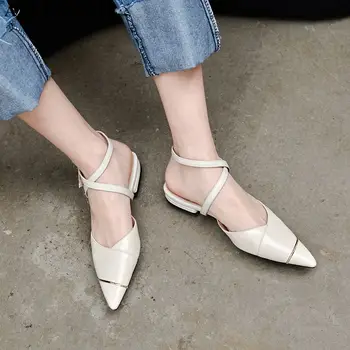 

ALLBITEFO summer shoes fashion cool women sandals genuine leather women beach shoes sandals low heel shoes des sandales