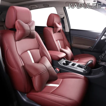 

KADULEE Custom Leather car seat cover For CHANGAN CS35 CS75 CS15 CS95 CS55 Benben EV MINI LOVE Yuexiang V3 V5 V7 CX20 car seat