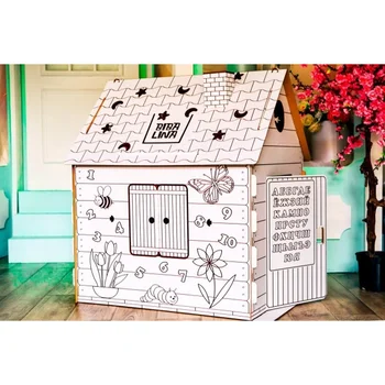 

House-coloring from super-dense cardboard