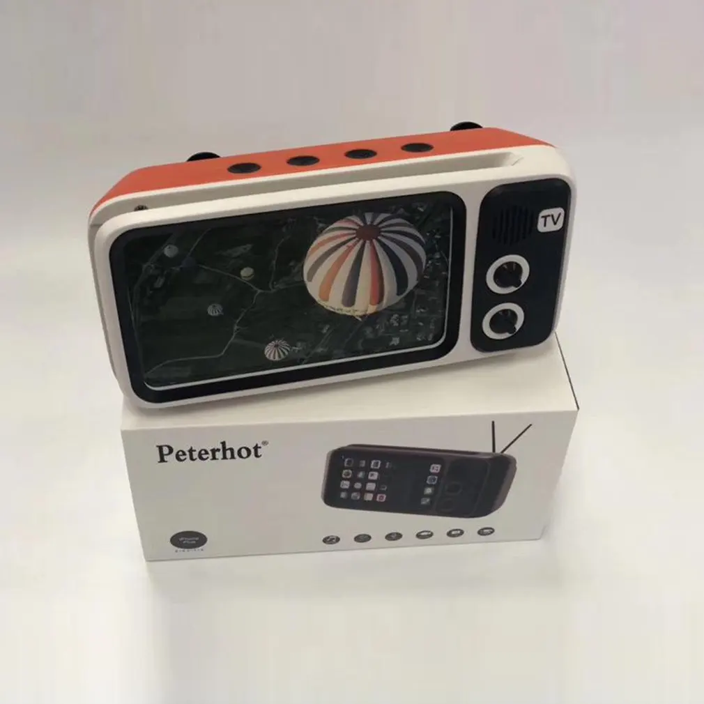 orange Ретро Мини Bluetooth динамик классический ТВ Аудио Поддержка TF карта FM радио Aux модель беспроводной звуковой ящик для iPhone huawei Xiaomi - Цвет: orange