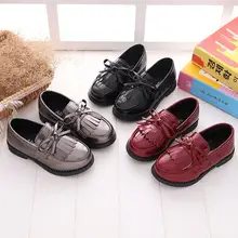 Лидер продаж; Новинка; детская кожаная Свадебная обувь для девочек; детская черная Свадебная обувь; Формальные кроссовки на танкетке для мальчиков; хлопковая обувь на плоской подошве