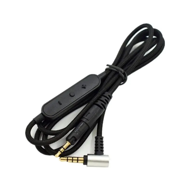 Тканый аудио кабель провод-контролируемый кабель для наушников HD598 HD518 ATH-M50X M40X 24BB