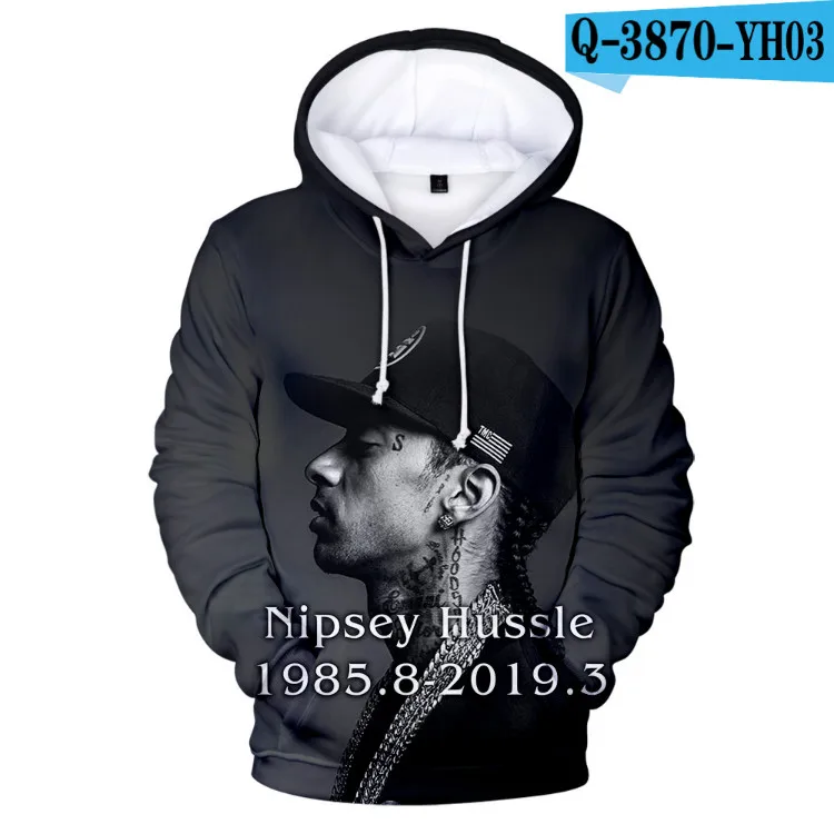Специальное предложение толстовки Nipsey Hussle Толстовка уличная осенне-зимняя мужская толстовка с капюшоном/Женская Толстовка пуловер Одежда в уличном стиле - Цвет: 3d
