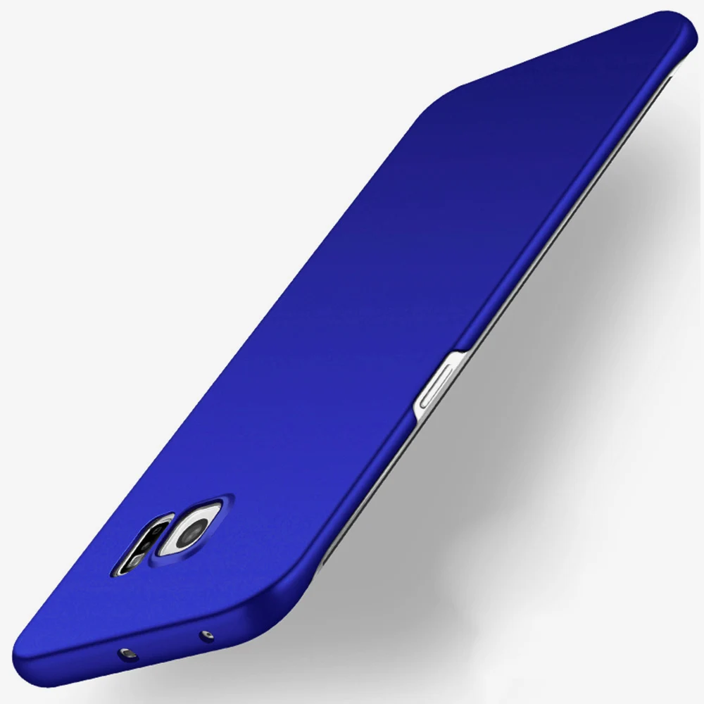 Чехол для samsung Galaxy S6/S 6 edge/S6edge Plus Duos, Ультратонкий жесткий пластиковый Модный чехол - Цвет: Синий