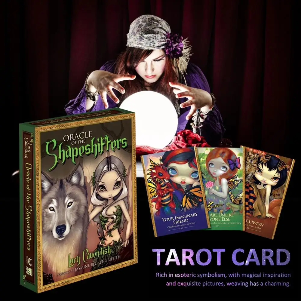 45 шт./компл. Oracle Of The Shapeshifters Карты Таро набор забавных открыток с английской гидой
