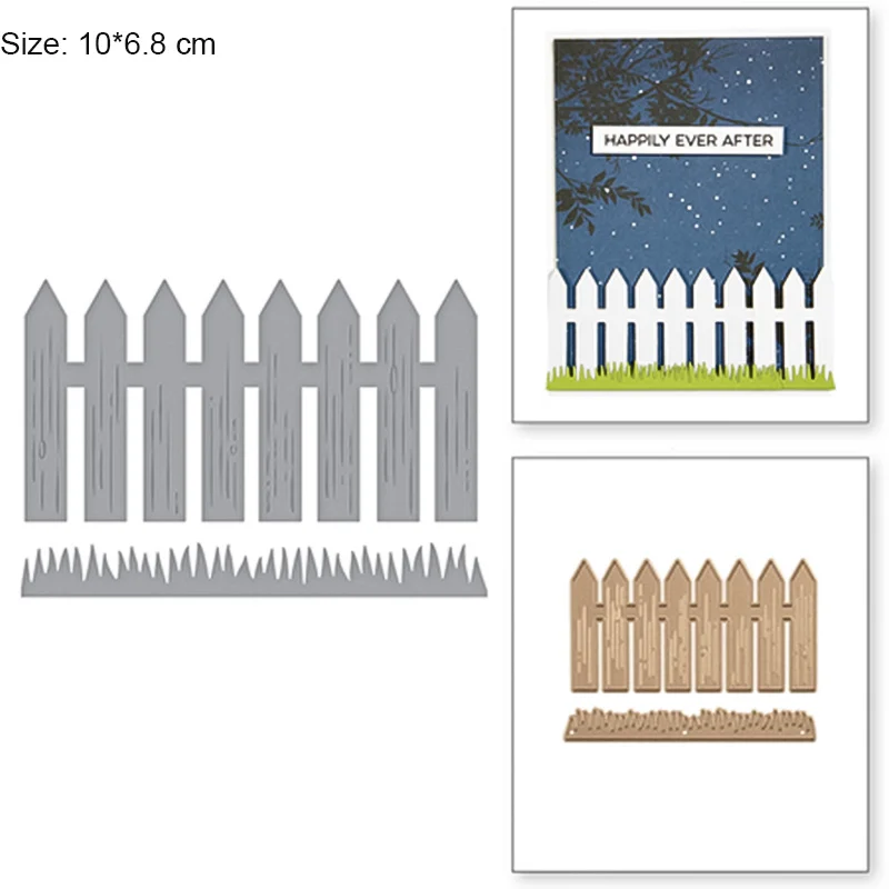 

Country style Scrapbooking Metal Cutting Dies Stencils for DIY Album fence Craft Die Cut for Card Making Decoration Embossing