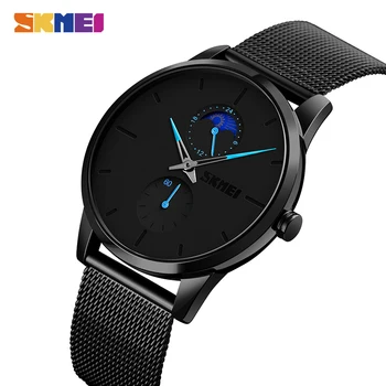 

2019 SKMEI Simple Man Business Watches Fashion Men Quartz Watch 3Bar Waterproof Male Wristwatch Relogio Masculino 9208 Clock