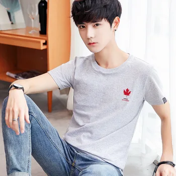 

Summer new women's street letter characters print loose short-sleeved T-shirt 80.11