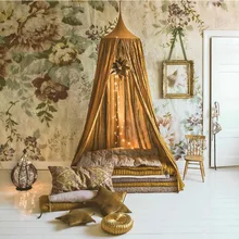 Североевропейский стиль INS Лидер продаж импортные товары настраиваемый домашний Чистый хлопок детская палатка детская противомоскитная сетка игровой дом игрушки