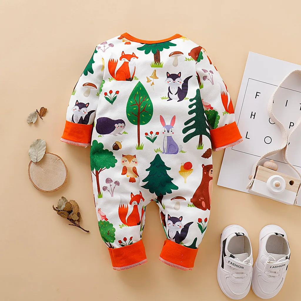 new born baby clothes baby boy romper winter clothes costume romper onesie disfraz bebe halloween Cartoon 0-24m Long Sleeve Z4