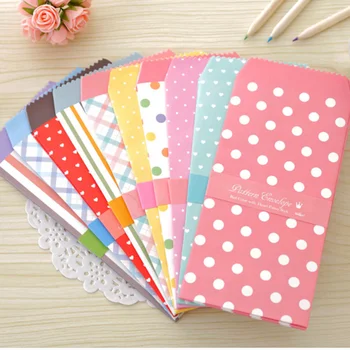 

15pcs Envelopes Elegant Creative Colorful Simple Letter Envelope Stationery Gift Cards Cute Envelope for Office
