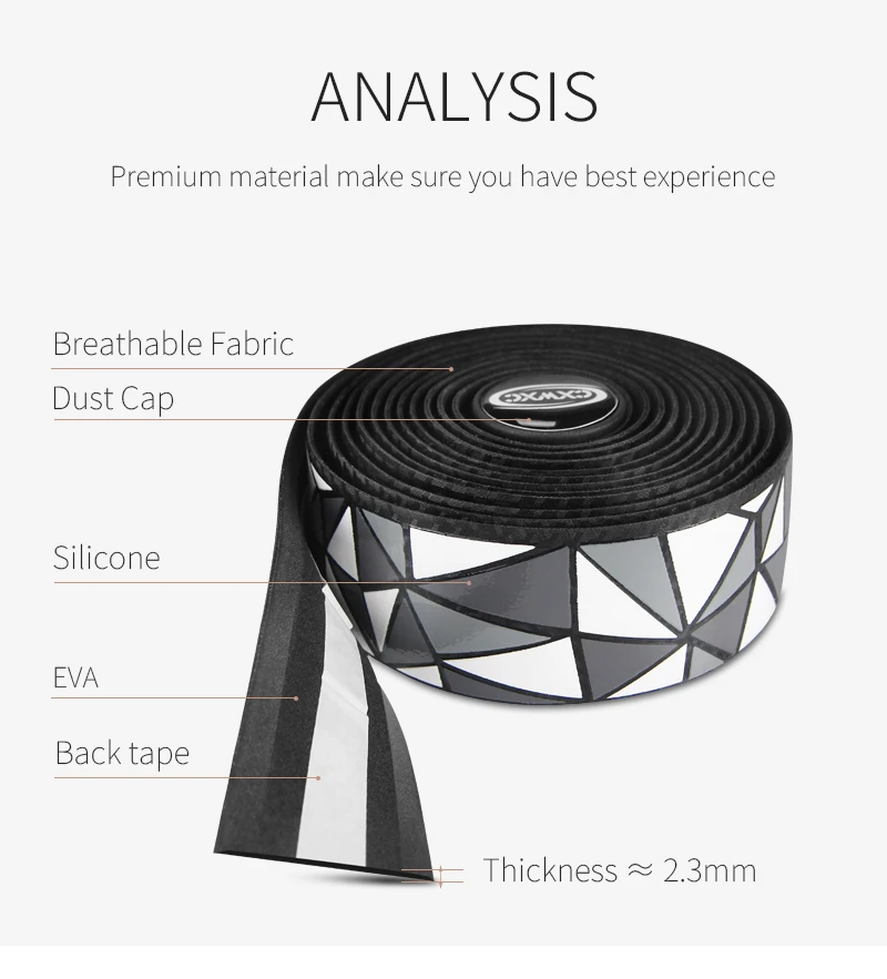 CXWXC силиконовая противоскользящая велосипедная лента для руля, ударопрочный дорожный велосипед, Велосипедная вилка, лента-липучка, красочная лента для руля MTB