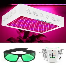 CASTNOO 500 Вт 100 Вт Светодиодный светильник для выращивания, полный спектр, для помещений, гидро-Вег, панель для выращивания цветов, очки и зарядный преобразователь