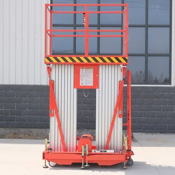 

Double Mast Aluminum Alloy Man Lift Aluminum Hydraulic Mast Lift