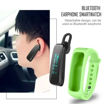 

Smart Bracelet Bluetooth Earphone Wristband Heart Rate Monitor Fitness Tracker Headset Smart Band Talk For IOS Android