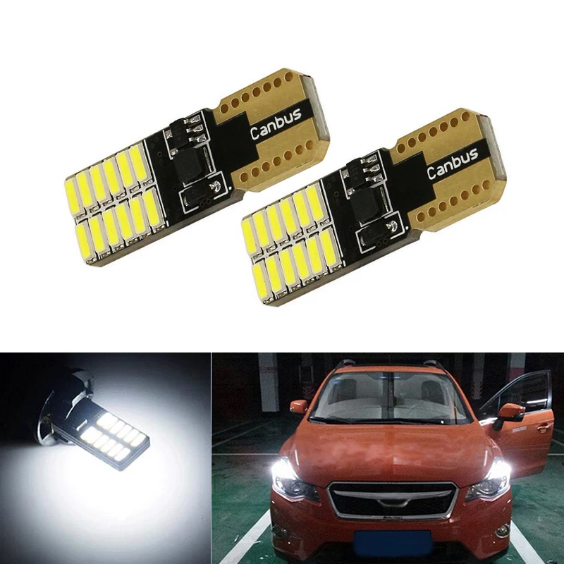 

2x T10 LED W5W LED Car LED 12V Auto Lamp Clearance Light Parking For Subaru impreza legacy xv forester Outback Tribeca Fiat