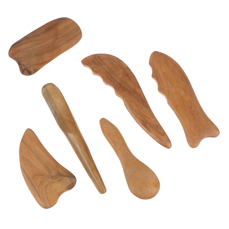 1PCS Reflexology AcupunctureThai Massager Roller Therapy Meridians Scrap Lymphatic Health Care Fragrant Wood Body Massage Tool