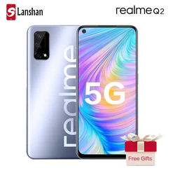 Realme Q2 двойной 5G мобильный телефон MTK Dimensity 800U 30 Вт VOOC 5000 мА/ч, Батарея 48MP основной Камера 120 Гц Экран частота обновления мобильного телефона