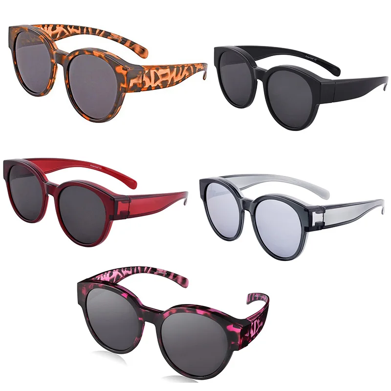 Vintage Sunglasses Women Leopard Sunglasses Polarized Sunglasses Shades Eyewear Sun Glasses With Case lentes de sol mujer D30