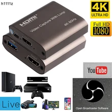 Recording-Plate Grabber Game Hdmi-Capture-Card Video Live-Streaming Camera Audio PS4