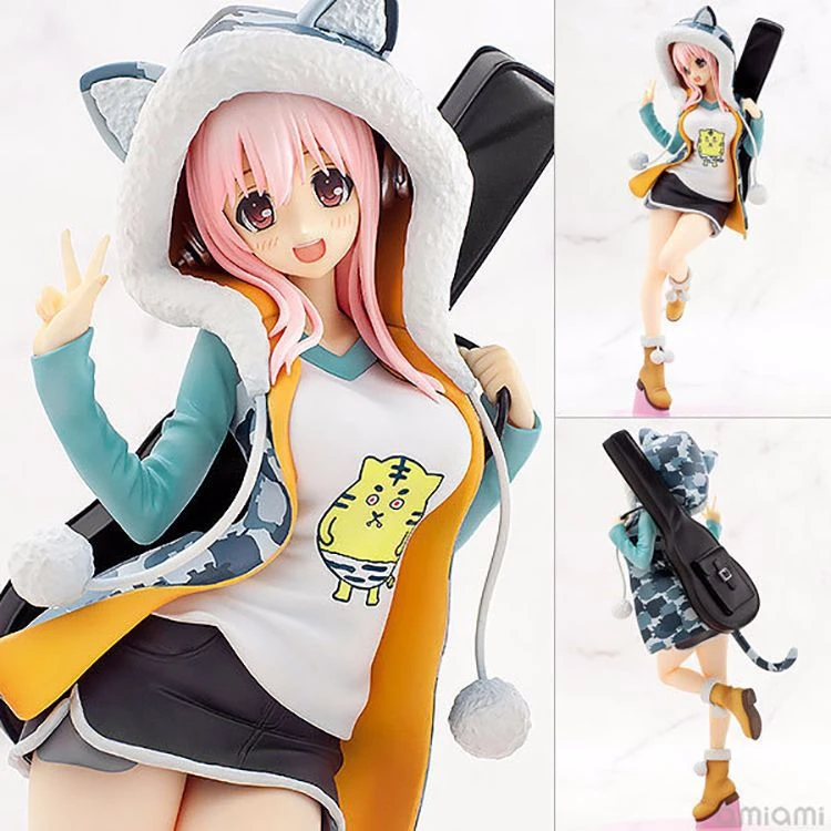 

2019 Anime Figure 20cm sexy girl Super Sonic Nendoroid Doll Super Sonico Tiger Pvc Action Figure Collectible Toy Model Figma