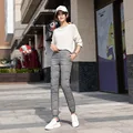 Winter Pants Women Double Face Down Padded Pencil Pants Office Lady 90%  White Down Snow Trousers Female Outerwear PT-496